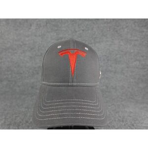 Tesla Drivers Group TDG Embroidered Baseball Cap Gray Cotton Adjustable Strap‎